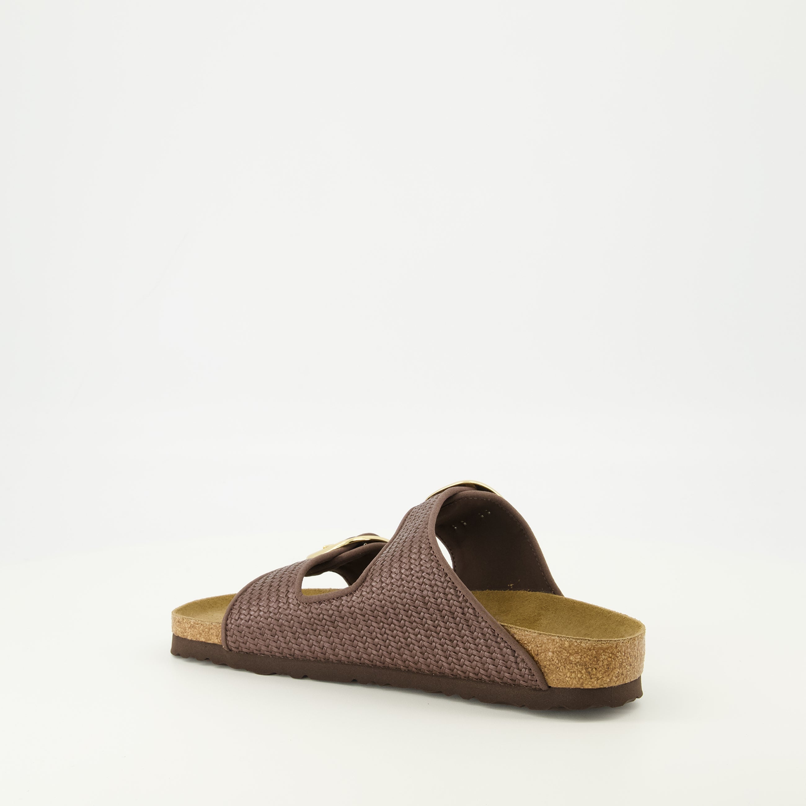 Sandales Arizona Big Buckle en raphia marron