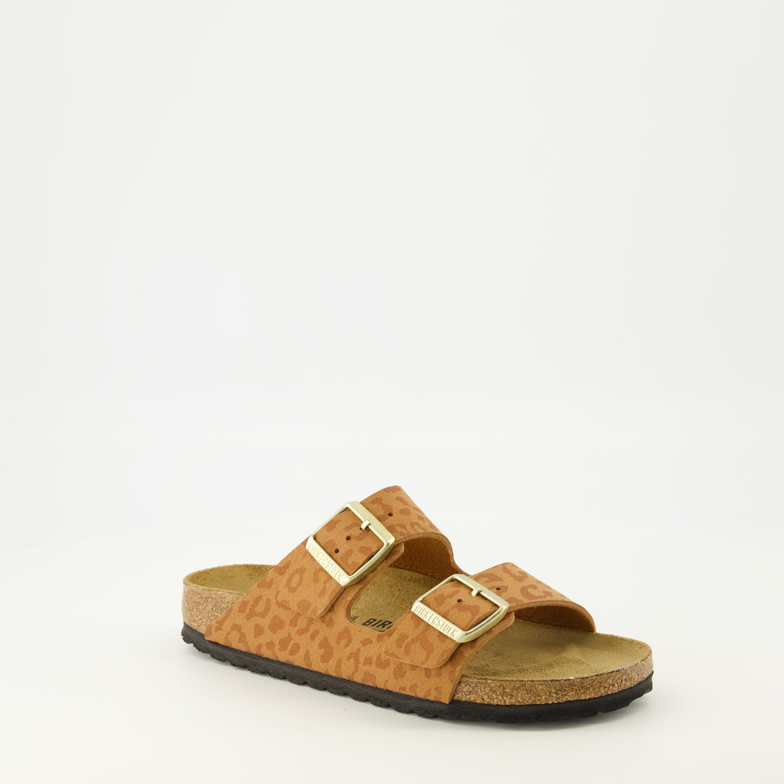 Sandales Arizona motif léopard marron