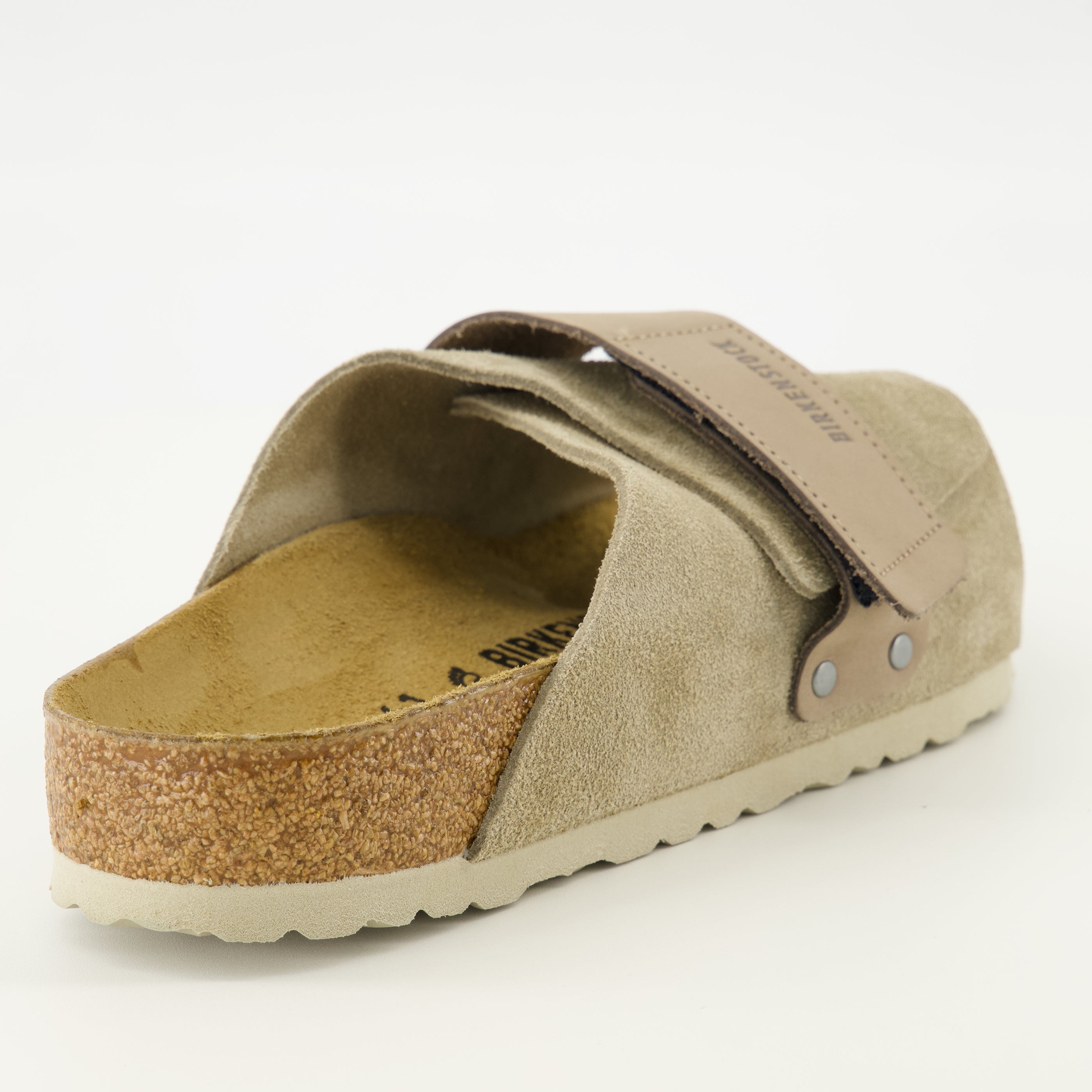 Sandales Kyoto beige en cuir suède