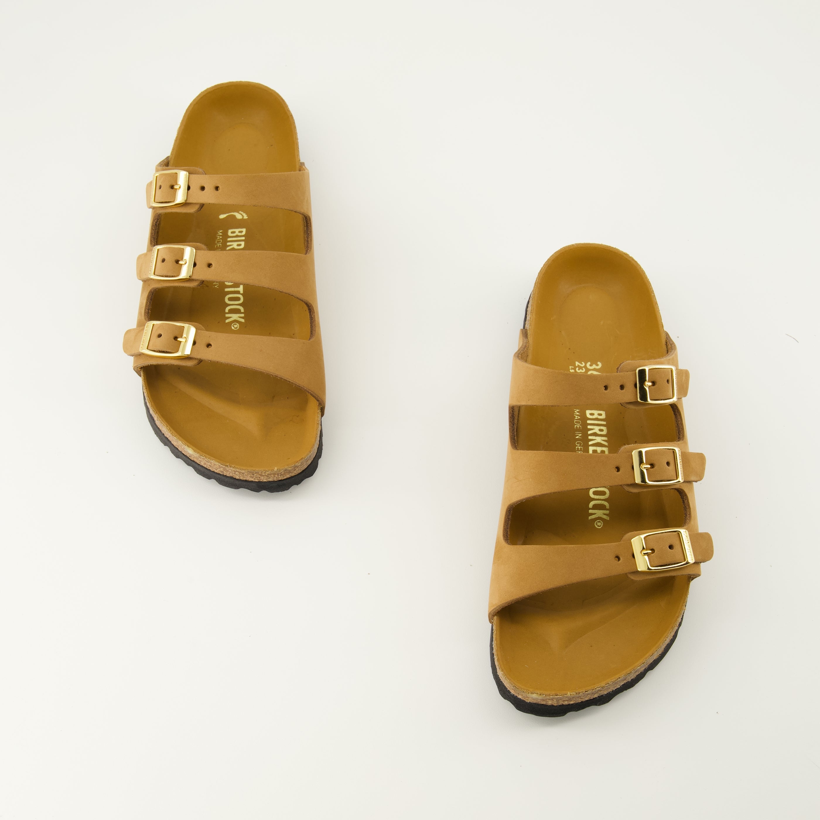 Sandales Florida marron en cuir nubuck