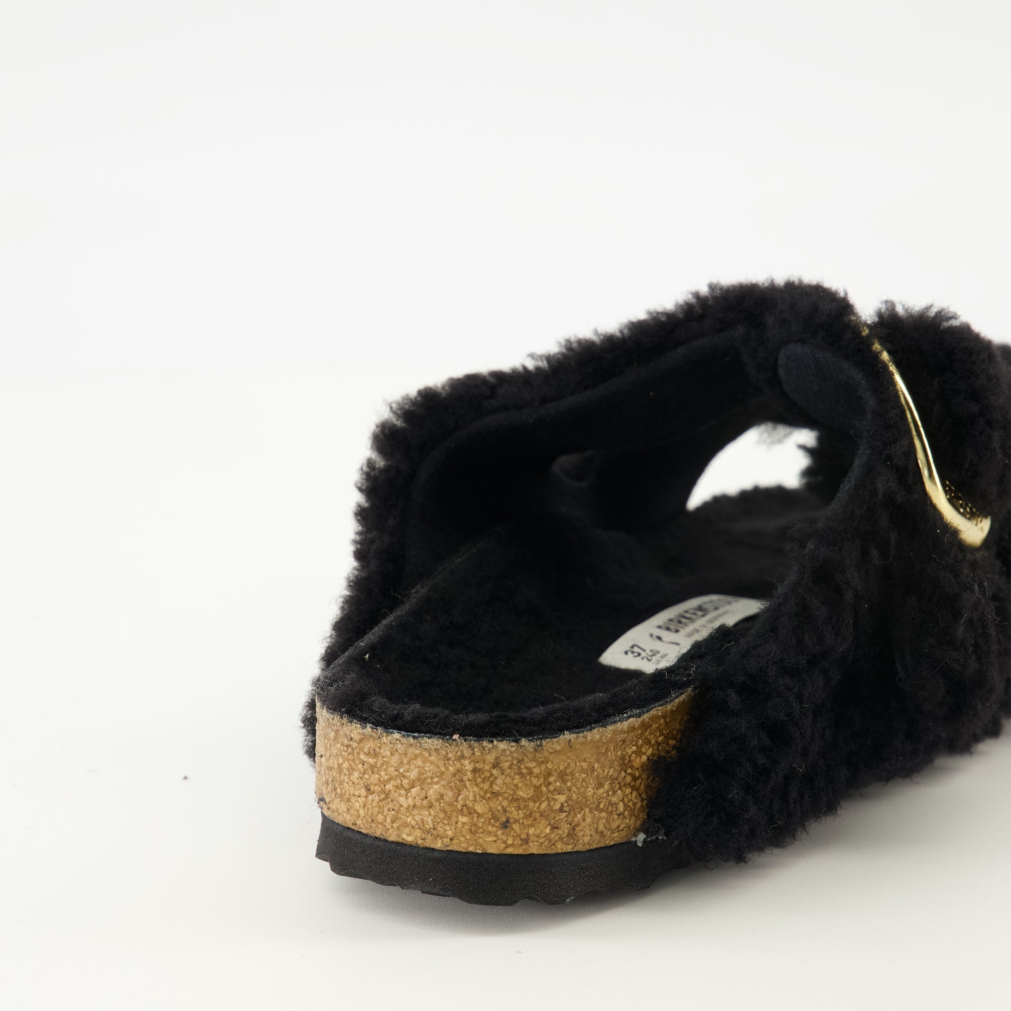 Sandales Arizona en teddy noir