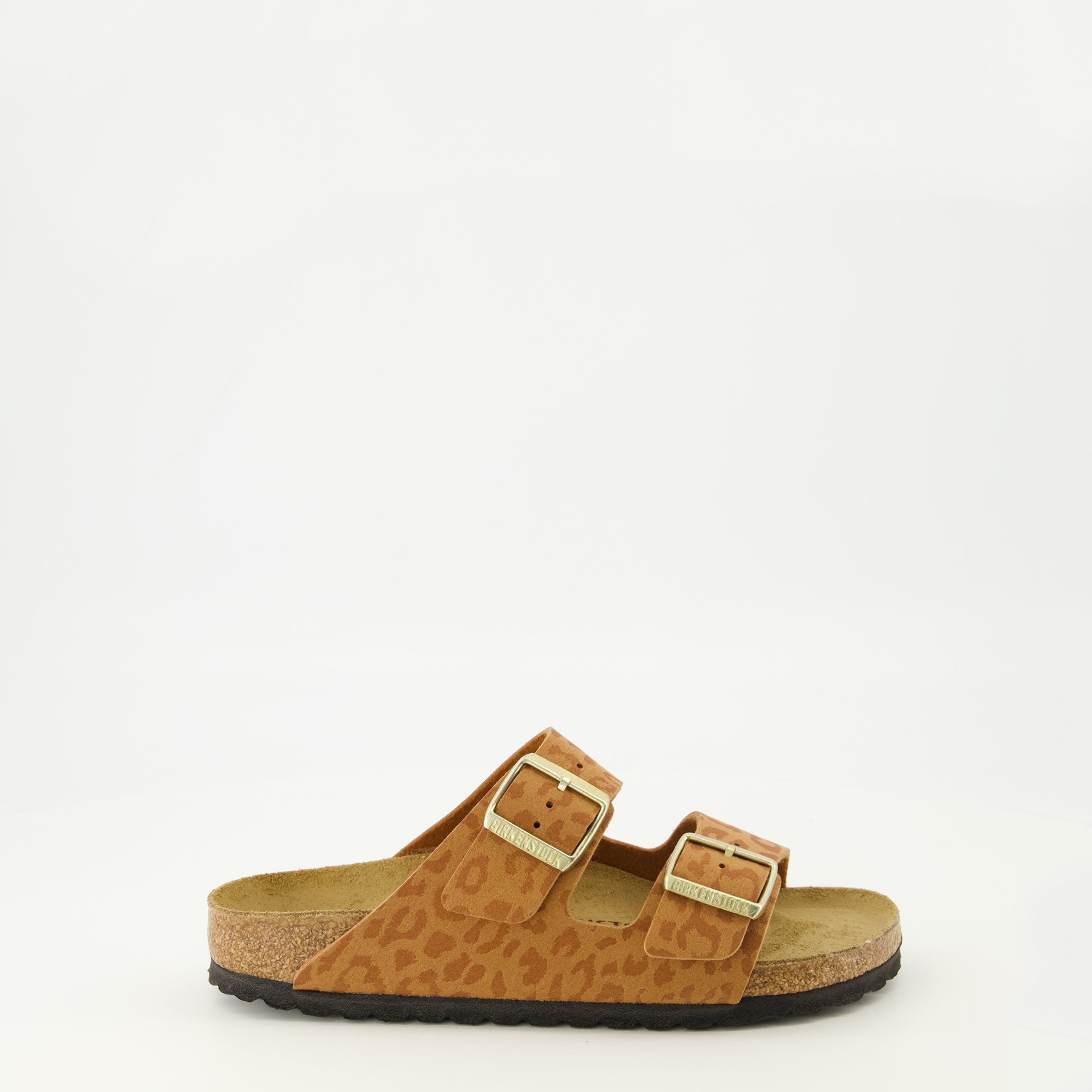 Sandales Arizona motif léopard marron