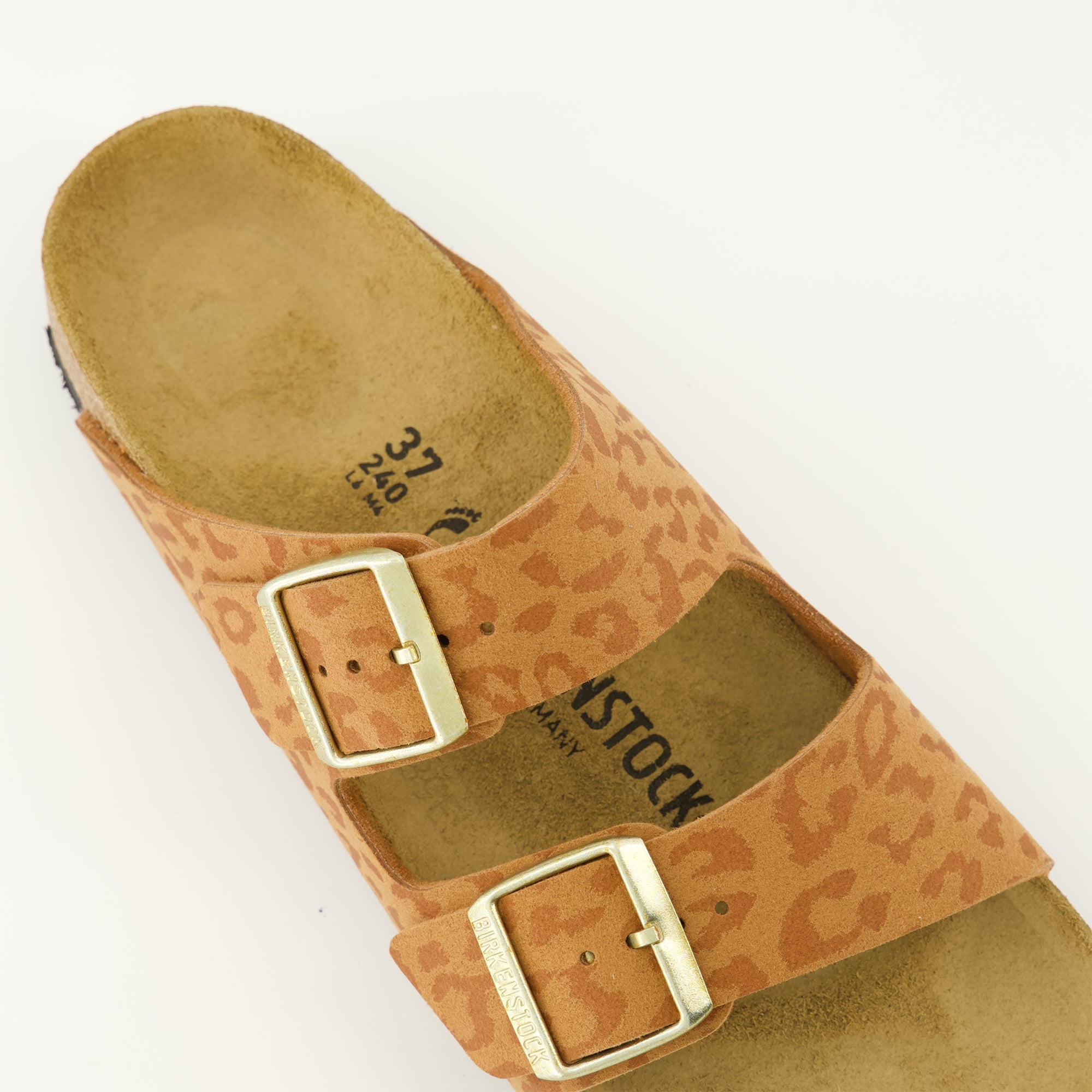 Sandales Arizona motif léopard marron