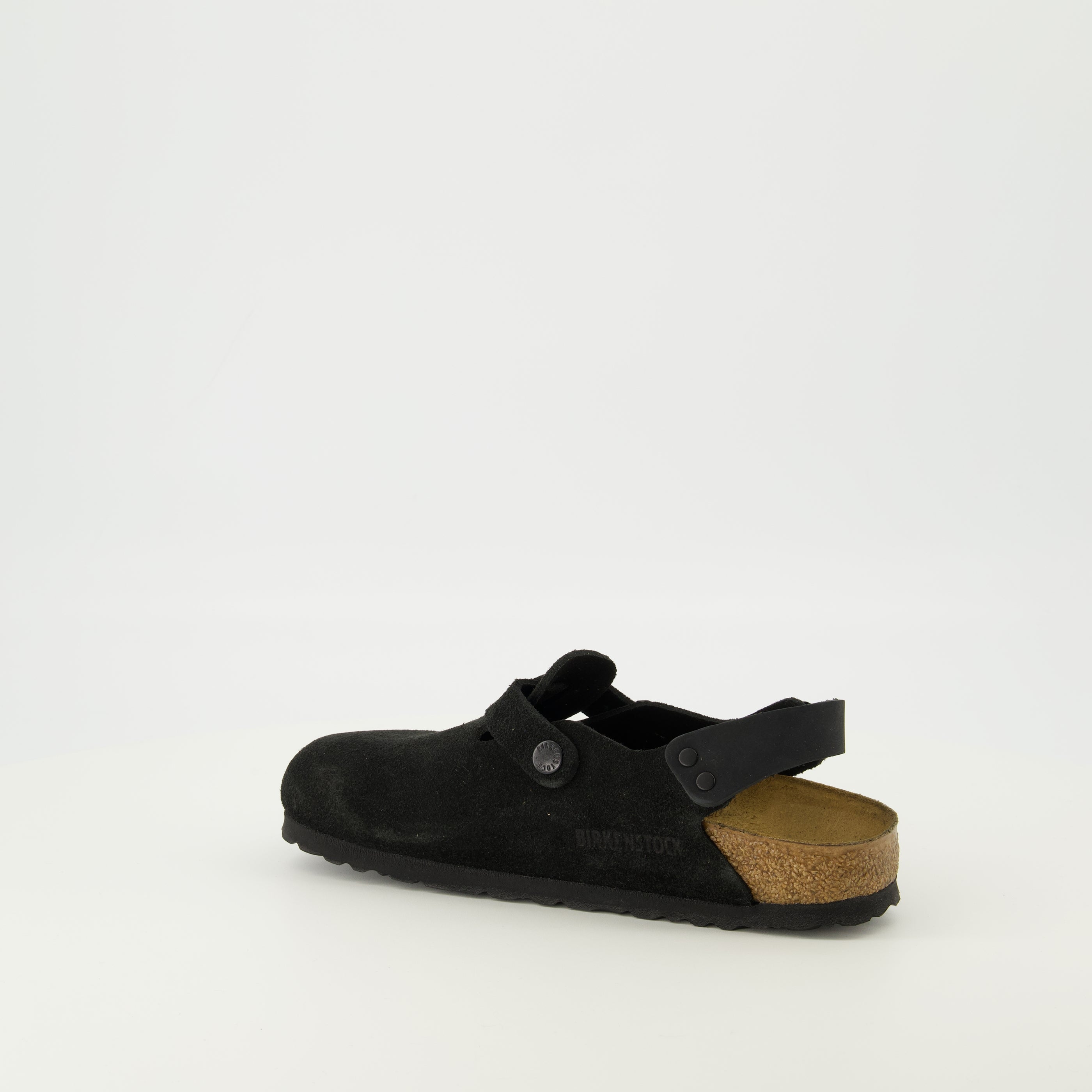Mules Tokio en suède noir