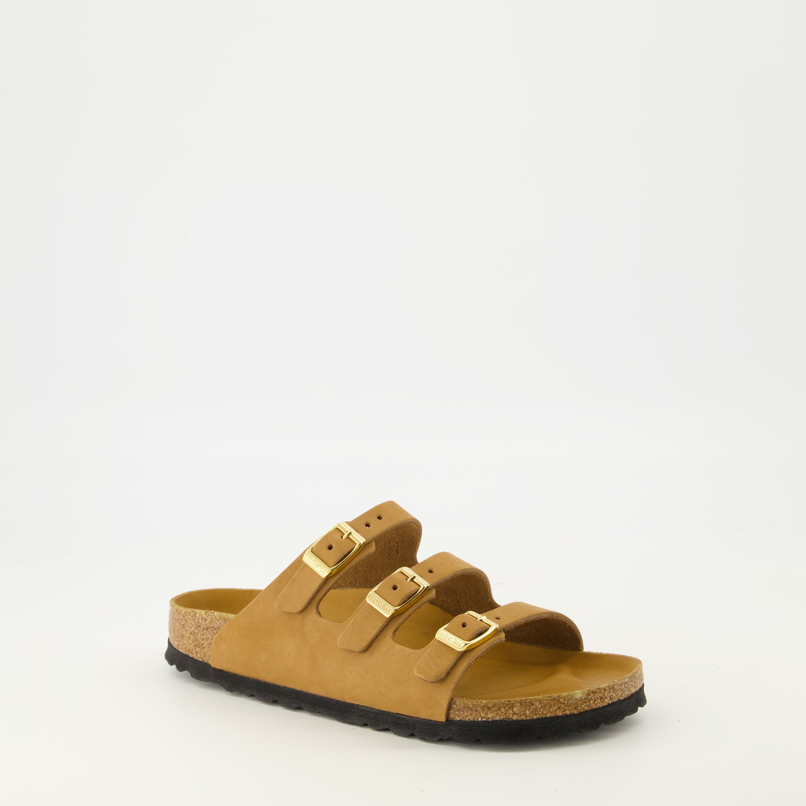 Sandales Florida marron en cuir nubuck