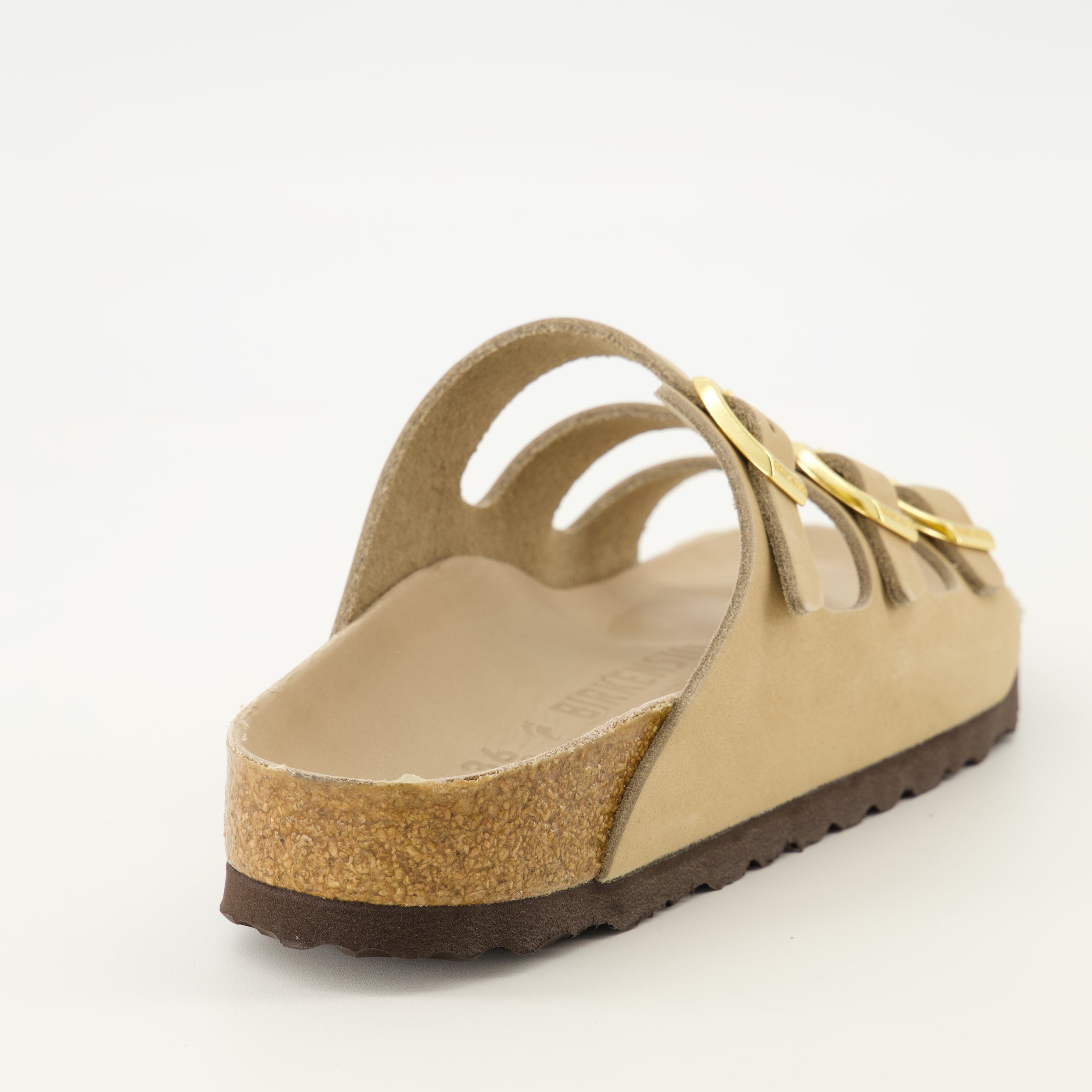 Sandales Florida beige en cuir nubuck