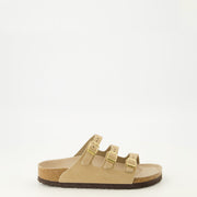 Sandales Florida beige en cuir nubuck