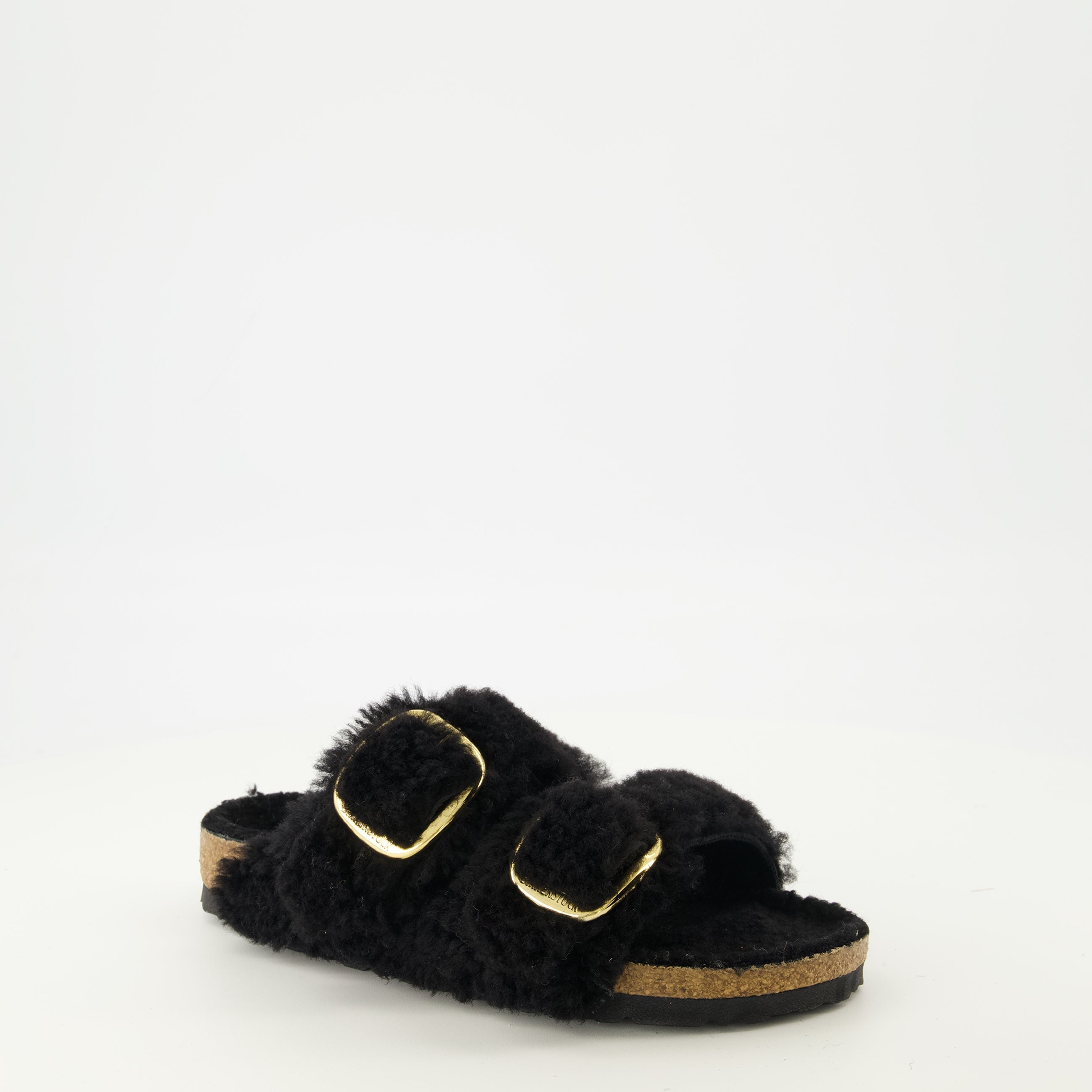 Sandales Arizona en teddy noir