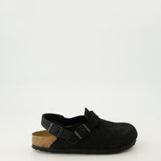 Mules Tokio en suède noir
