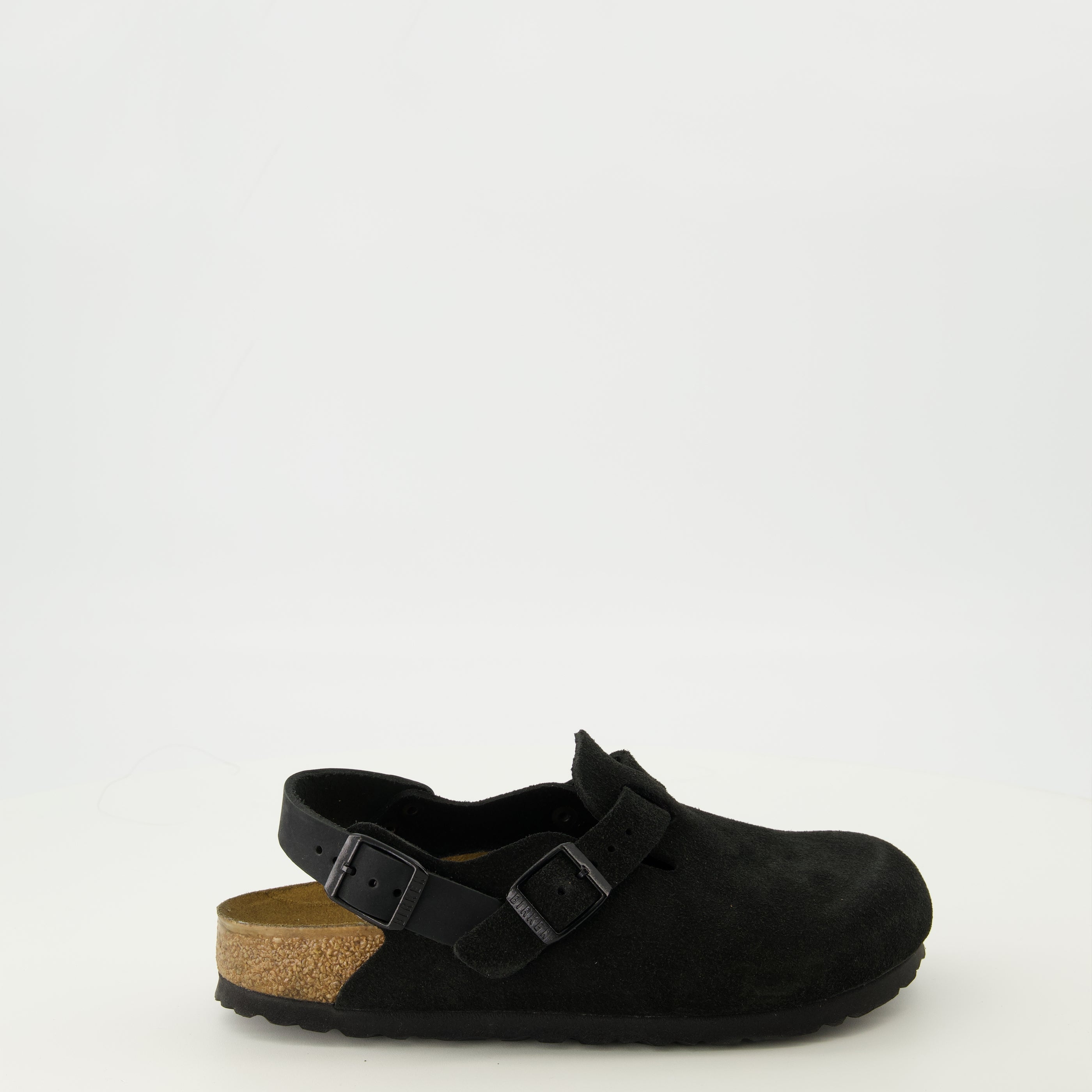 Mules Tokio en suède noir