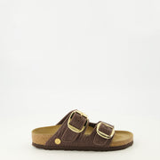 Sandales Arizona Big Buckle en raphia marron